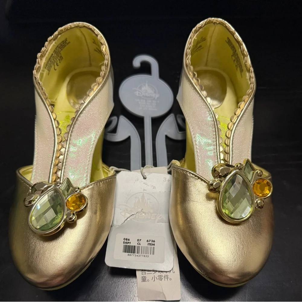 Disney’s Tiana Gold and Cream Glitter Princess Shoes